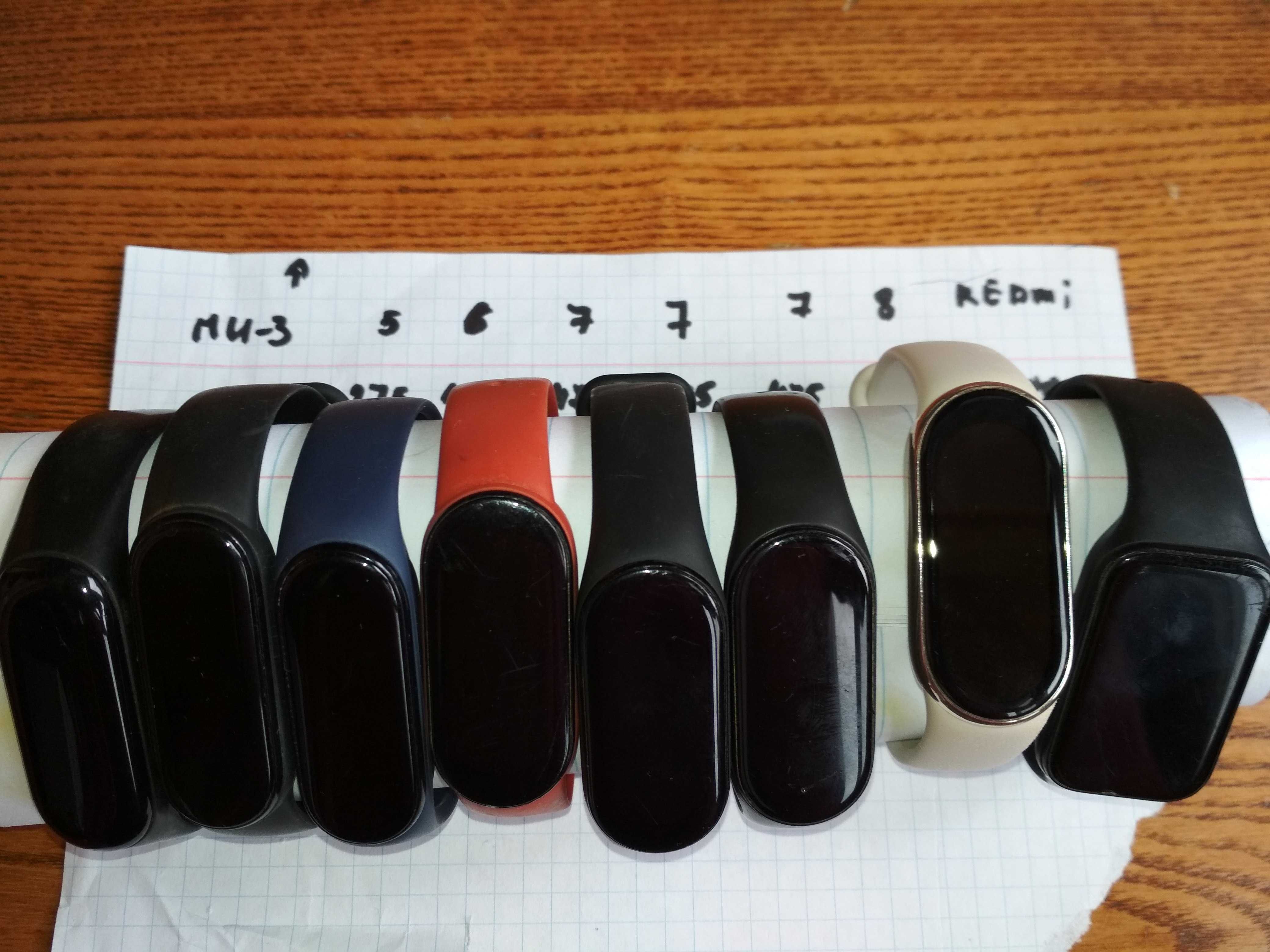 Фітнес браслетRedmi  Mi band- 3- 4-5-6- нфс-7- 8-8-9