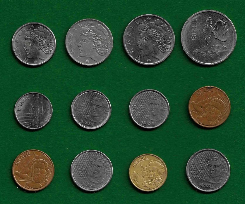Coleção de (21) moedas - BRASIL e VENEZUELA