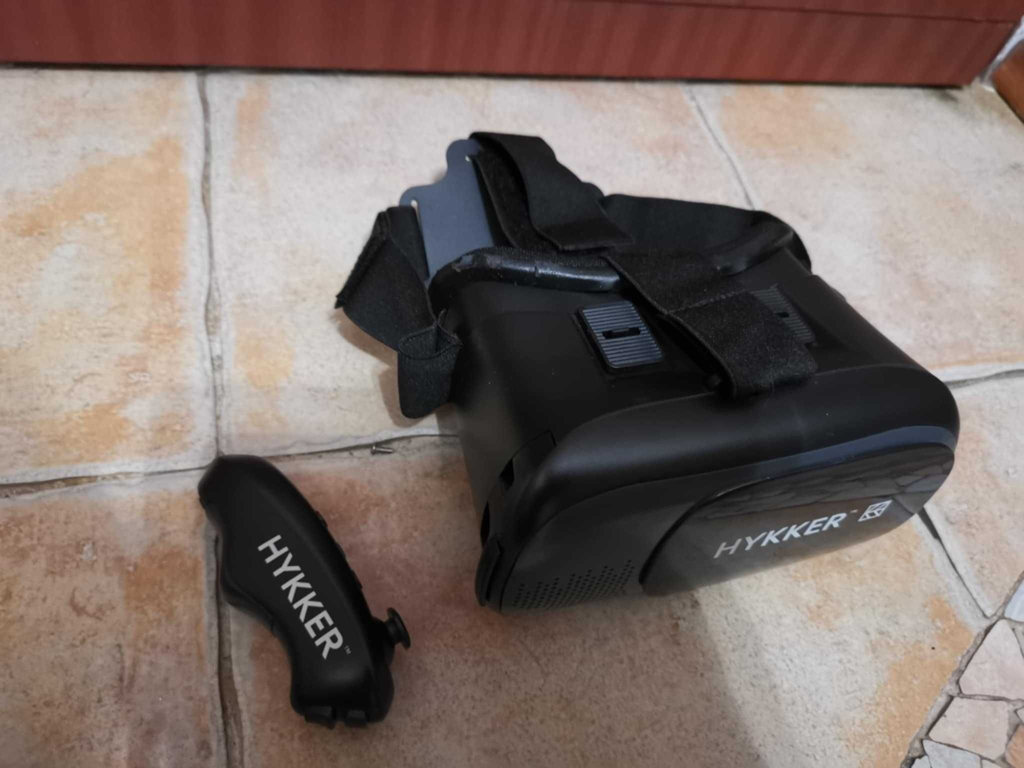 Okulary VR Hykker 3D +pilot BT gogle VR do smartfonów jak NOWE