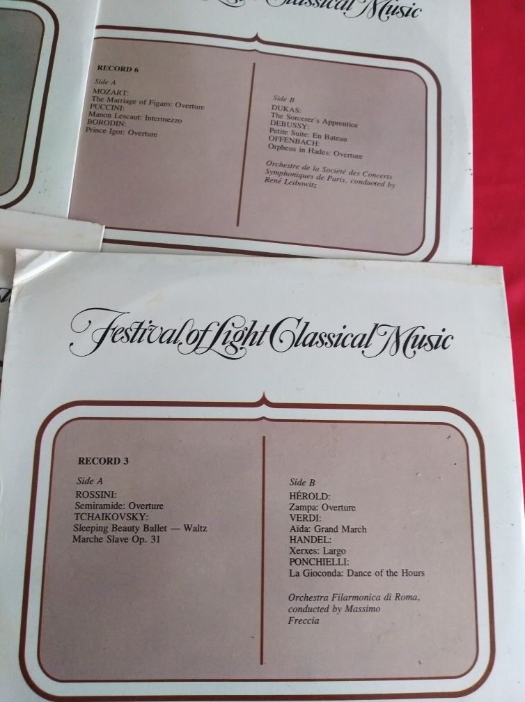 Discos de vinil Lote Classical musical