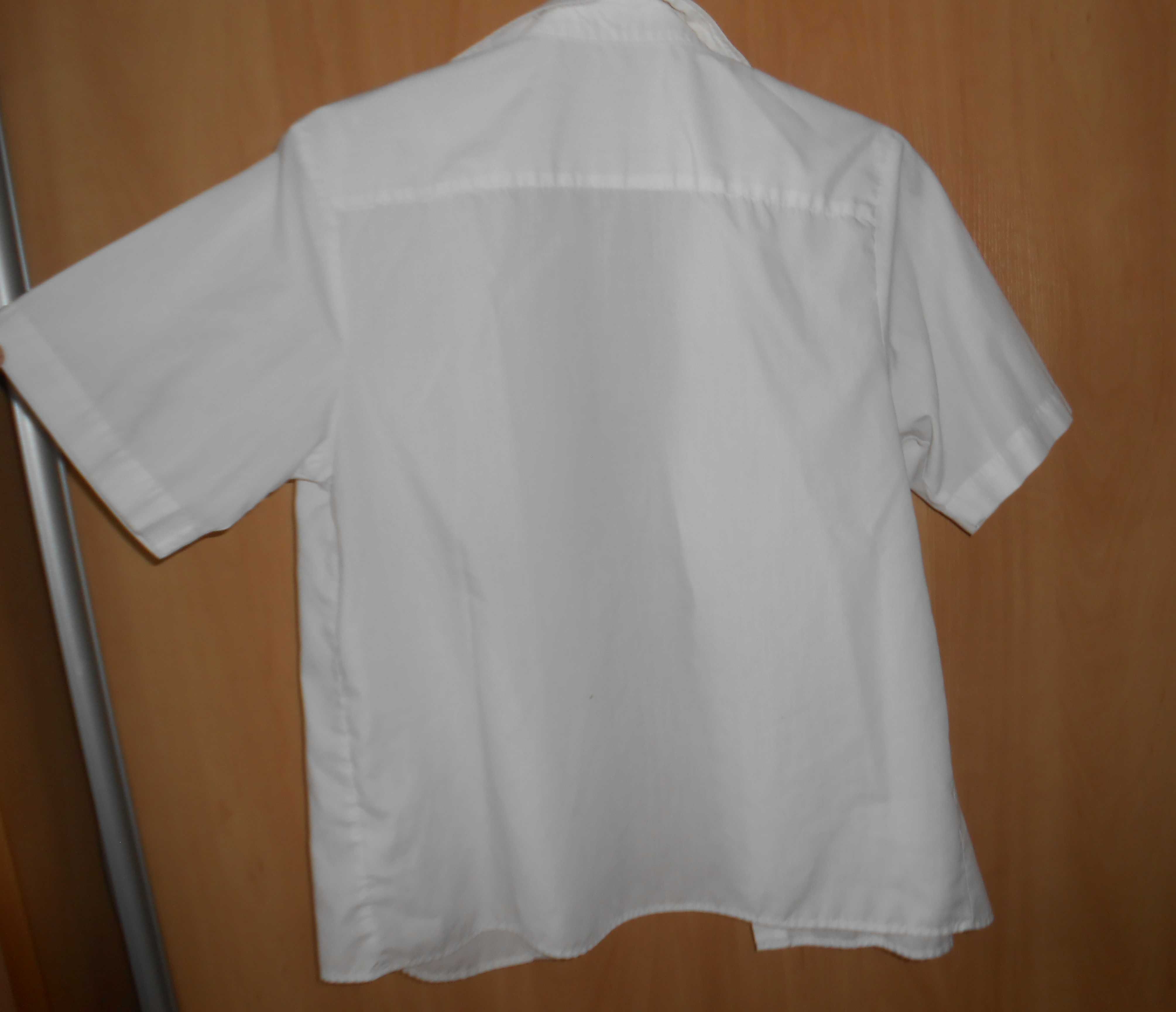 біла сорочка 10-13 років на короткий рукав для хлопчика