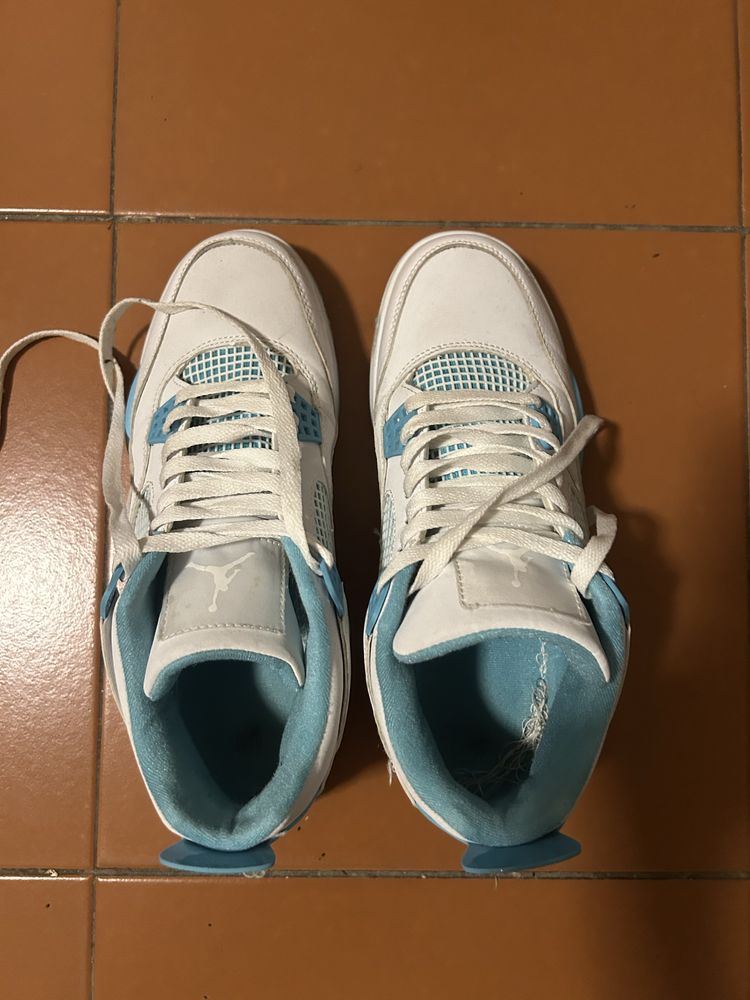 Jordan 4 branco&azul