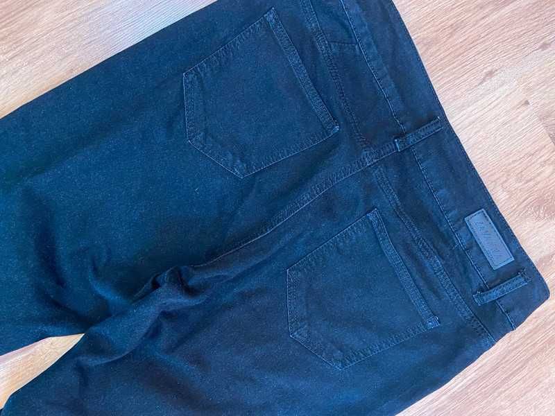 Zavanna czarne spodnie skinny jeans rurki wysoki stan +size 44 46