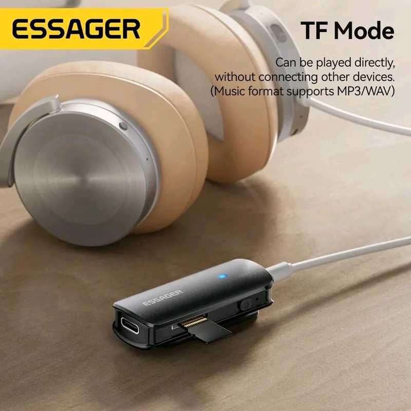 ESSAGER ES-BT09 приемник-передатчик аудио адаптер 3,5мм bluetooth 5.0
