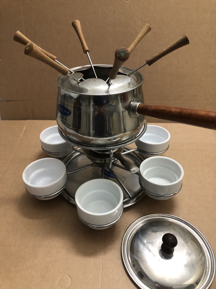 Fondue inox completo