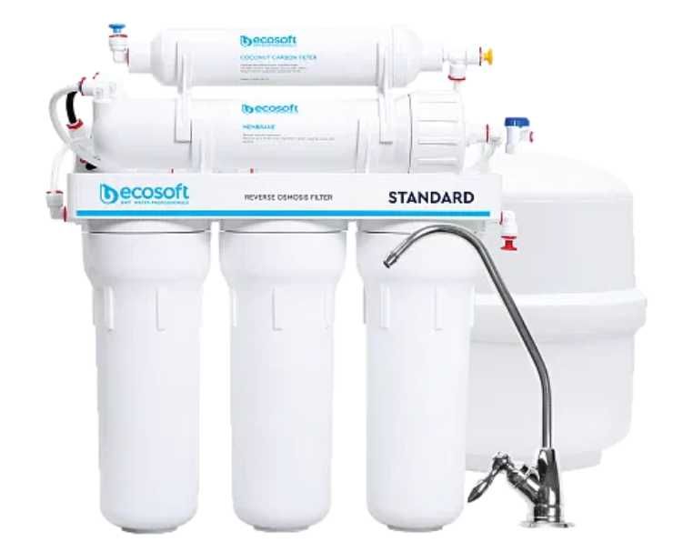 Cистеми зворот.осмосу Ecosoft Standard 5-50 та 6-50, монтаж/сервіс