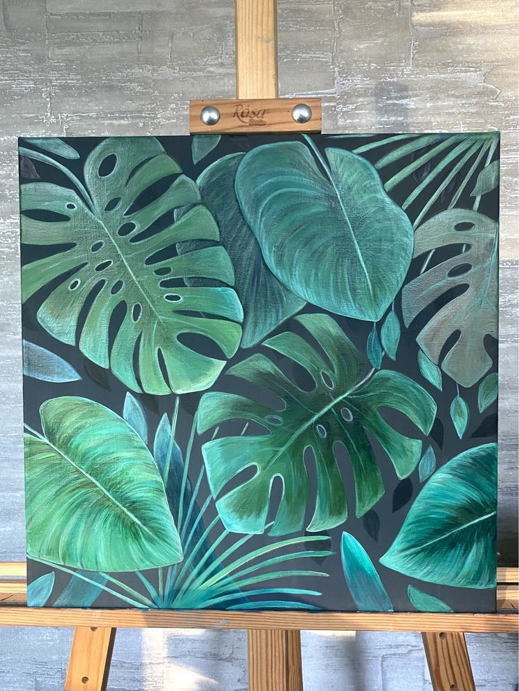 Картина «Тропические листья»