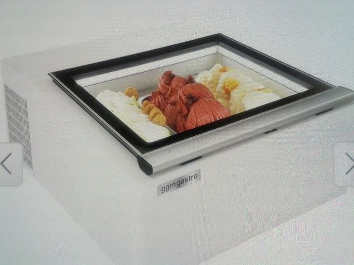 Vitrine de mesa para gelados