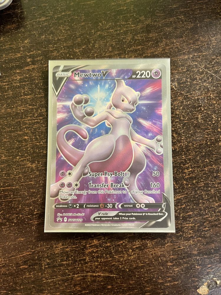Karty pokemon oryginalne starsze Mewtwo full art promo