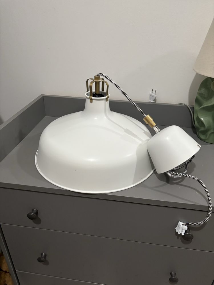 RANARP Lampa wisząca IKEA biala 38 cm