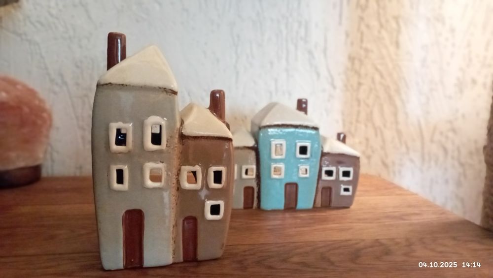 Керамічні будиночки підсвічники