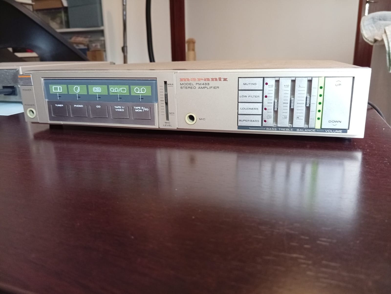 Amplificador Marantz P M 433 , equalizador EQ -333