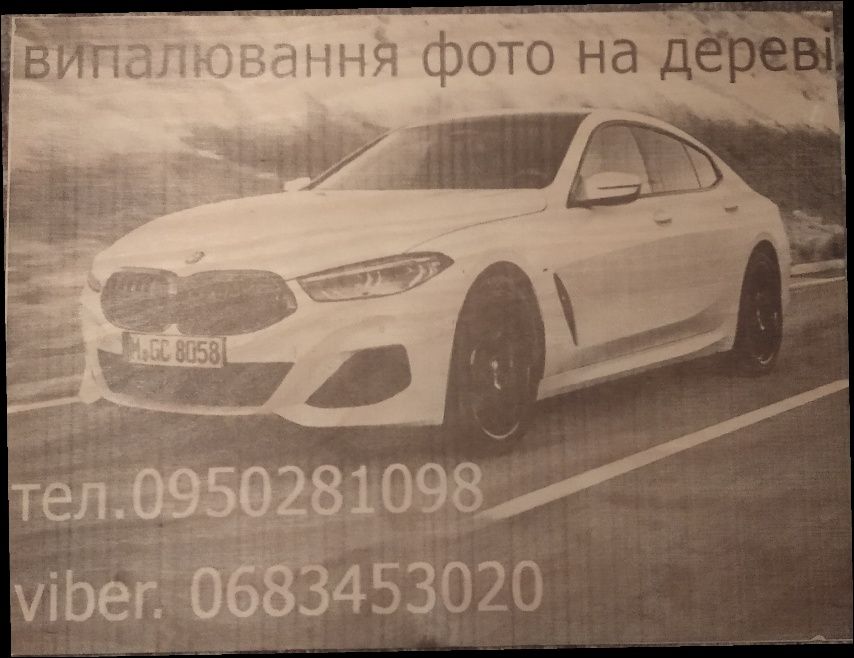 Гравіювання фото на фанері лазером | Індивідуальне замовлення