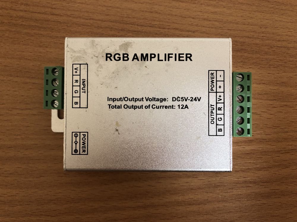 Підсилювач контролера RGB Amplifier 12A DC 5V-24V