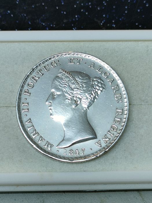 Moeda 500 reis 1847 / Prata