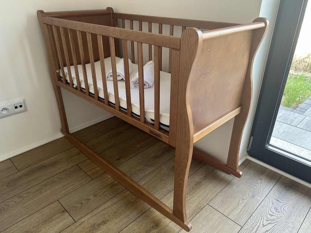 Woodies Kołyska Mini łóżeczko dostawka Noble Crib 90x40