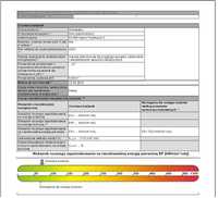 Świadectwo charakterystyki energetycznej