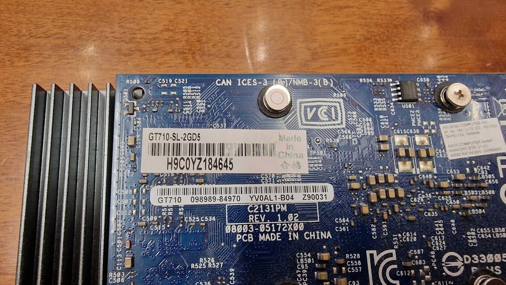 Vendo Placa Gráfica Asus GT710-SL-2GD5