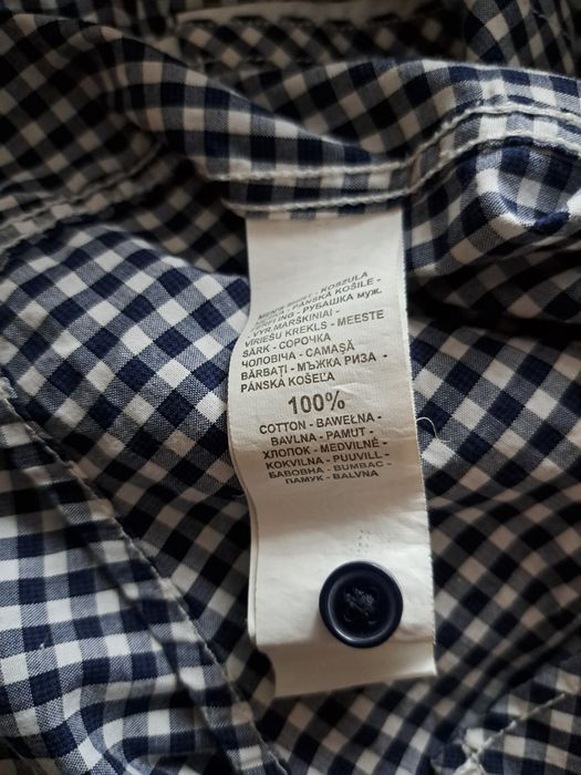 Koszula w biało - granatową kratkę Reserved r. XL