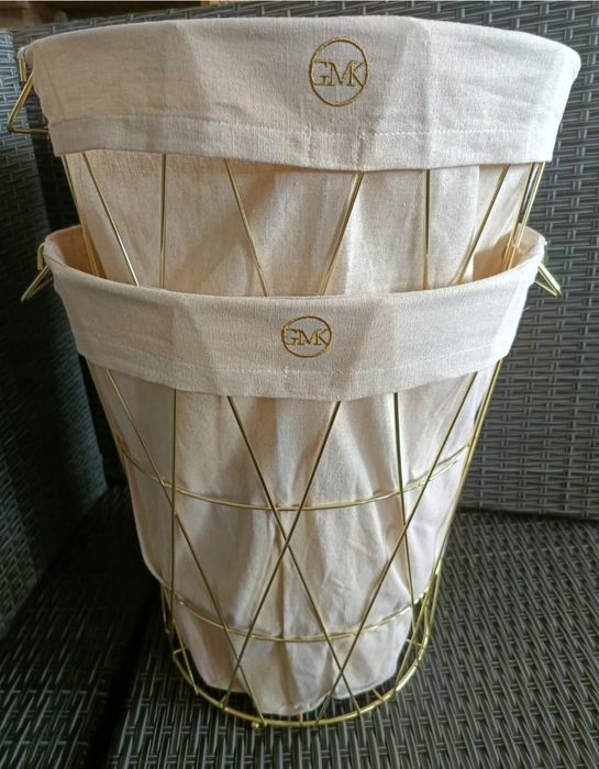 Kosz na pranie,bieliznę 18 litrow, 2 kosze!