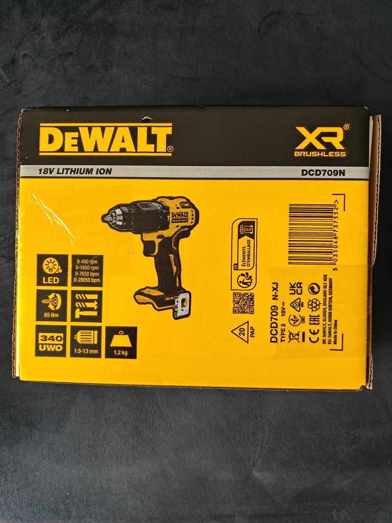 Wkrętarko Wiertarka DeWalt DCD709N