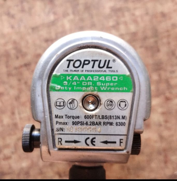 Пневмо гайковёрт Toptul