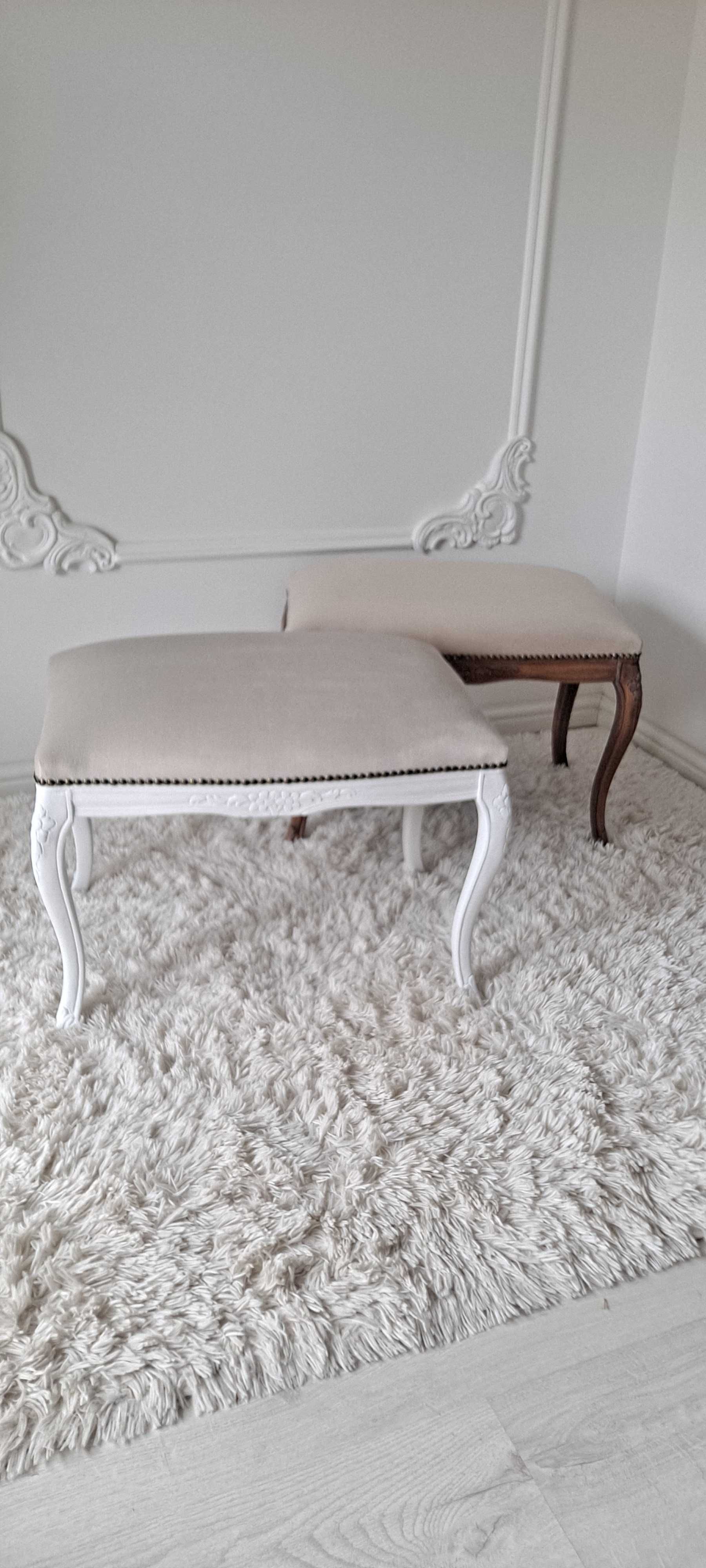 Stylowa pufa, siedzisko, ławeczka Shabby Chic, Ludwik, Ludwikowska
