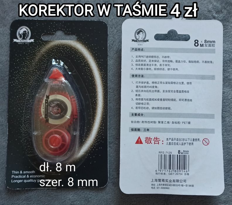 Korektor w taśmie.