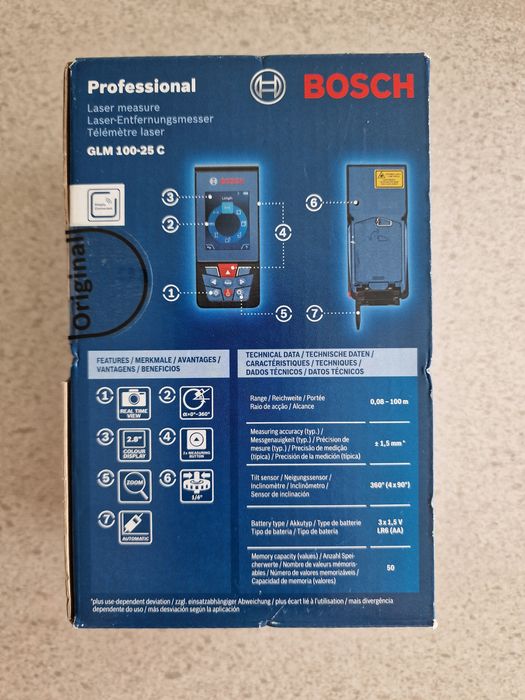 Medido Laser de Distâncias - BOSCH Professional GLM 100-25C