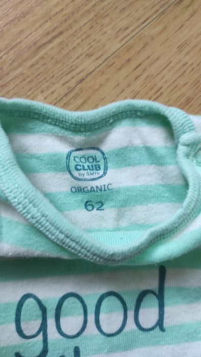 Body rozmiar 62  kolor miętowy