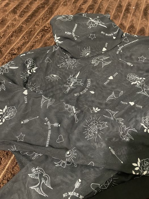 Топ сітка з імітацією тату