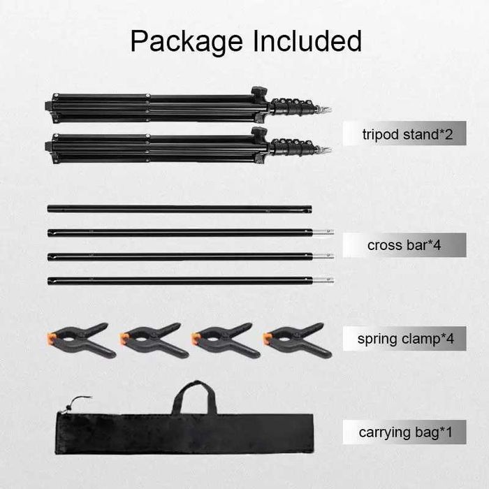 Ворота для фона R-box 2.6 x 3.0 м. с сумкой и прищепками