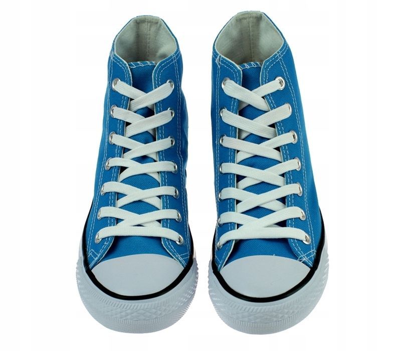 Trampki Buty Sportowe Niebieskie Wysokie 6092 Rozmiar: 36