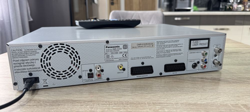 Panasonic DMR-ES35V #Nagrywarka VHS DVD #6 HD #Hi-Fi Stereo #DivX #DV