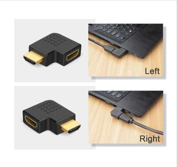 HDMI usb видео фото адаптер 4К 90° 270° поворот mini/micro переходник