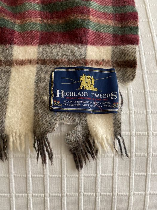 Manta de 100% lã,com  xadrez Made in UK