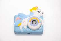 Aparat CYFROWY dla dzieci UNICORN selfie, nakładki filtry 26MP/1080p