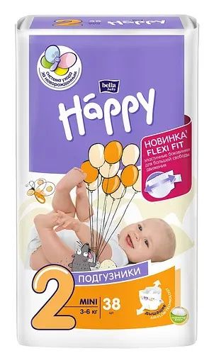 Памперсы Bella Baby Happy Mini 2 (3-6 кг)