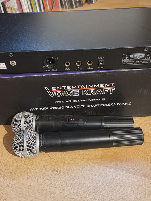 Mikrofony bezprzewodowe Voice Kraft VK-V350 – zestaw