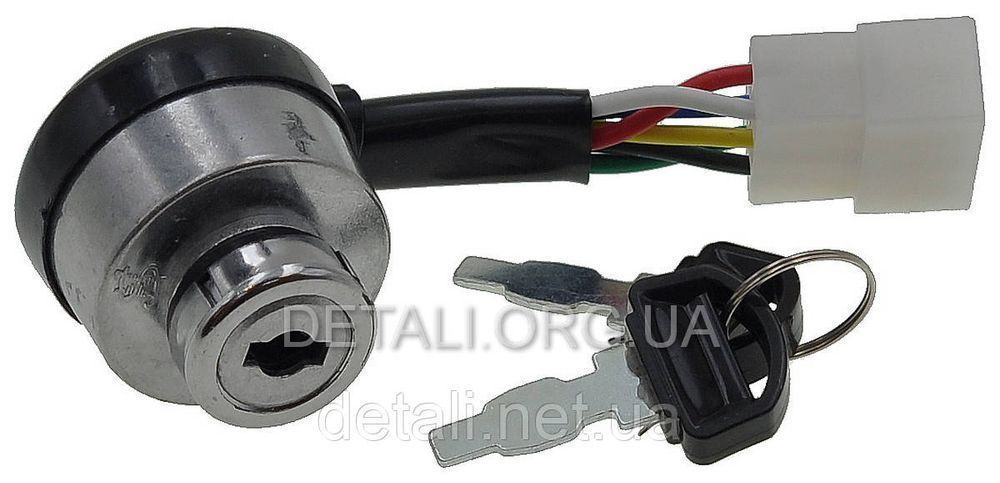 Замок зажигания генератора 188F 6 контактов, gen037