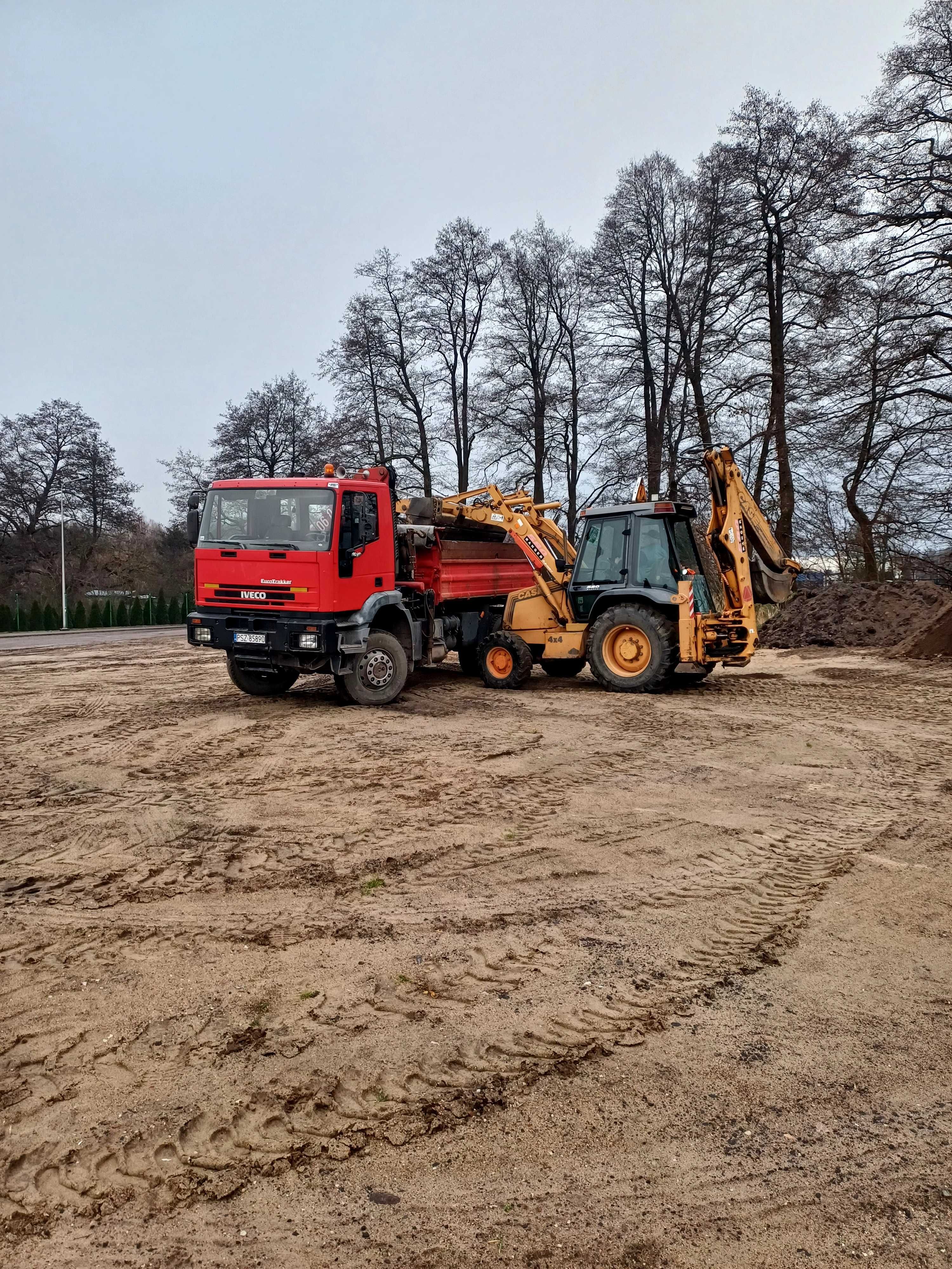 Transport wywrotka 4x4 hds platforma