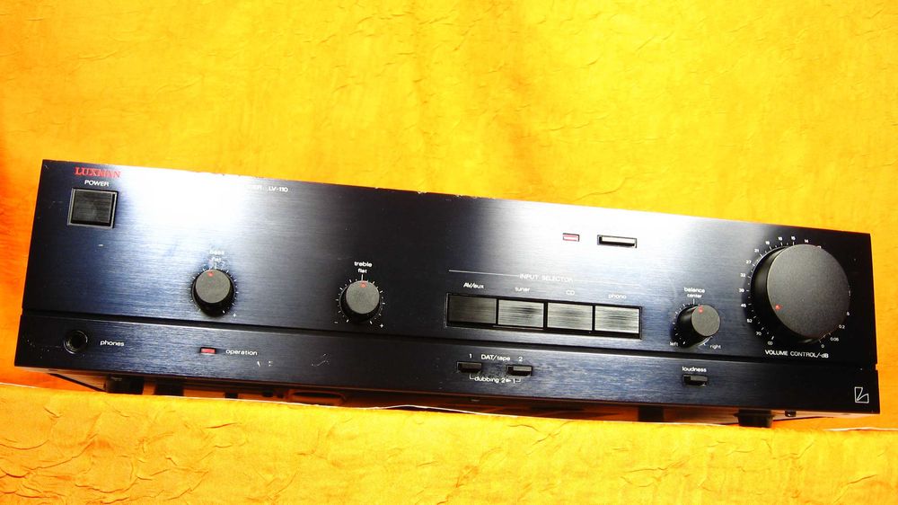 LUXMAN LV-110 WZMACNIACZ stereo Aluminium Japan