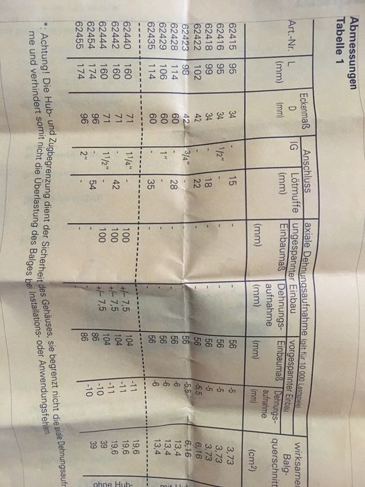 Kompensator mieszkowy SI 10 Meibes