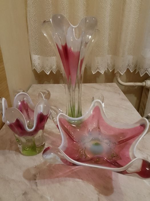 Вази із богемського скла