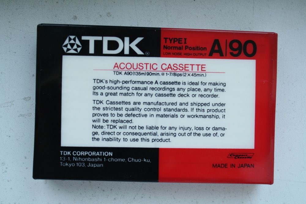 Аудио кассета TDK A 90