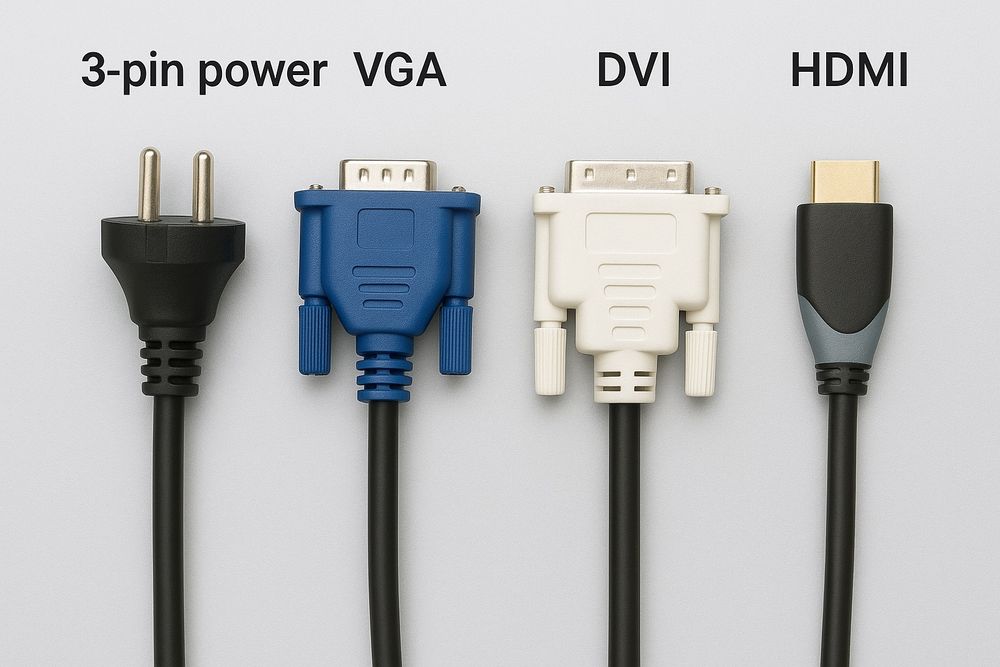 Кабелі живлення для пк, vga, dvi, hdmi
