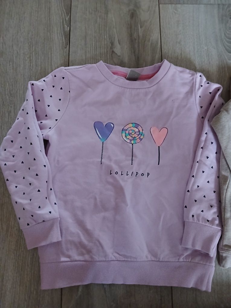 Zestaw 2 bluzy i sukienka h&m pepco sarenka tiul