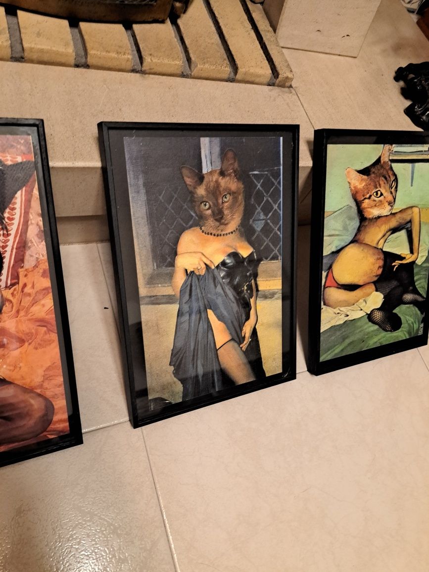 4 molduras cat PIN-up