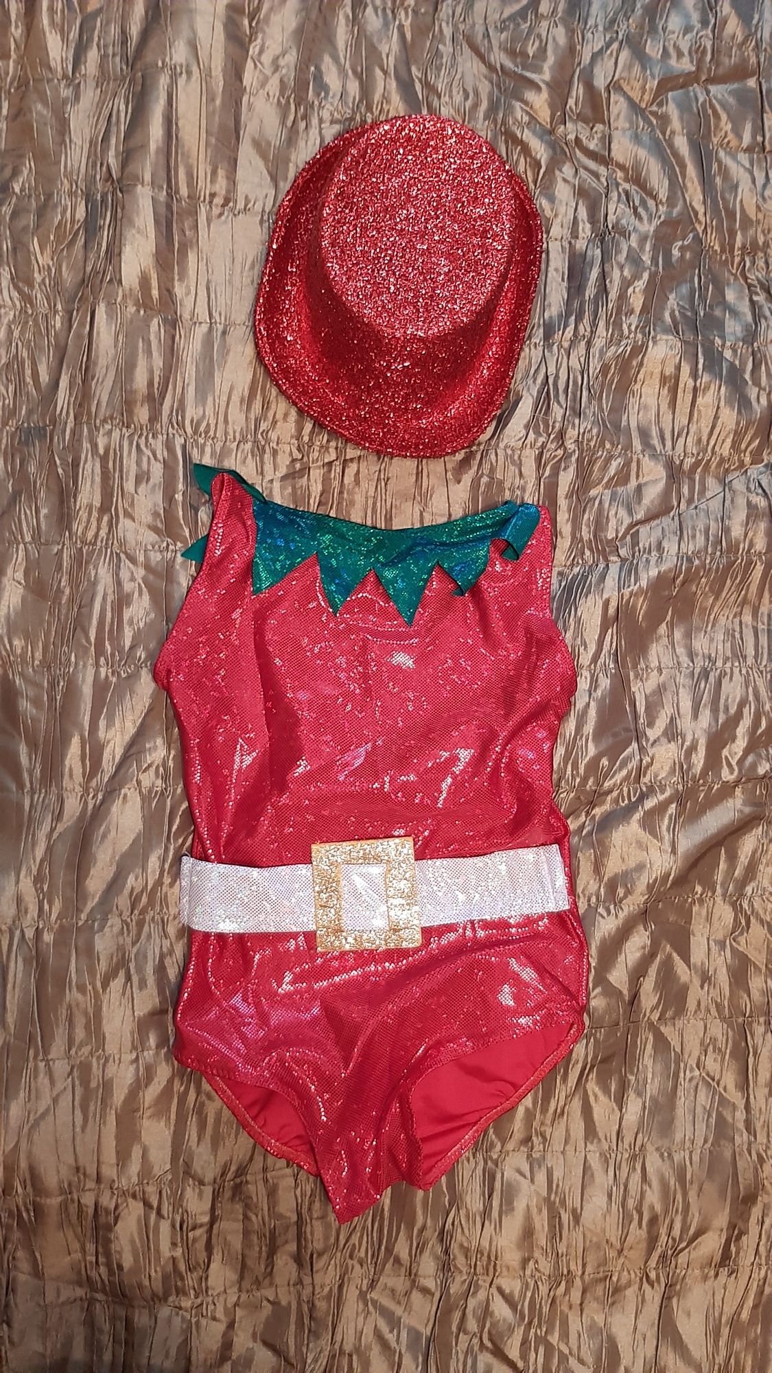 Карнавальный костюм Клубничка, стрейчевый,размер 46