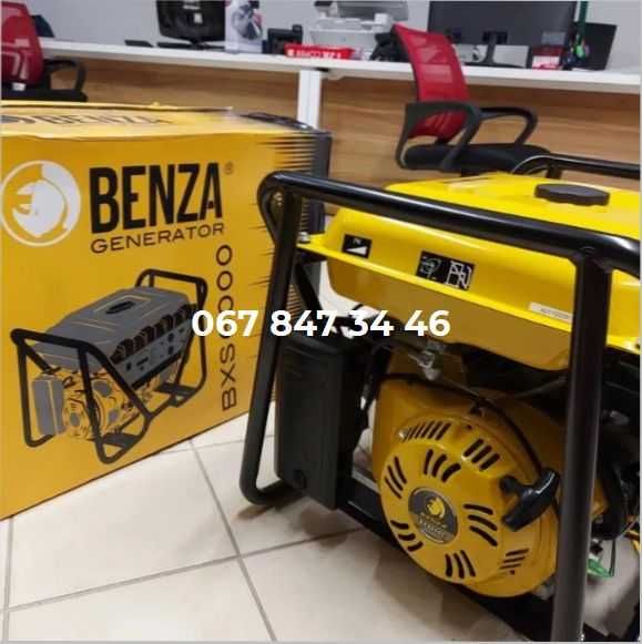 Генератор BENZA BX6000 AVR 6kW 230V з електростартером Бензин Іспанія